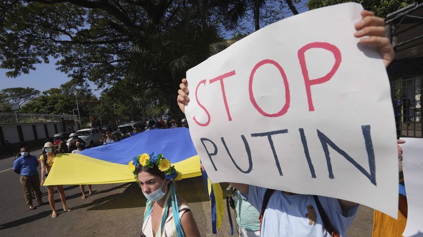 Srí Lanka Rusko Ukrajina protest putin