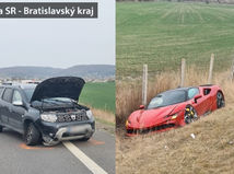 dacia, ferrari, zrážka