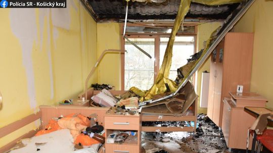 Spišská Nová Ves, požiar v domove dôchodcov.