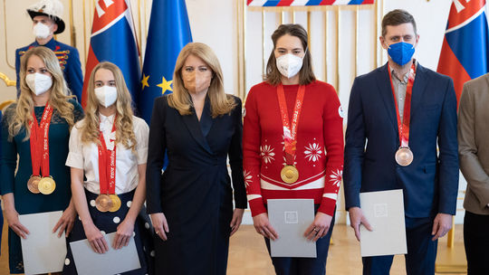 Čaputová, olympionici