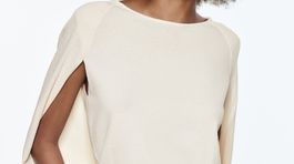 Dámsky sveter s prestrihnutými rukávmi Zara