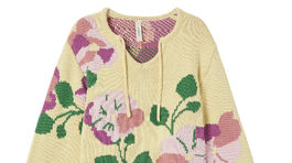 Dámsky vzorovaný sveter s florálnym motívom Lindex