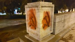 Košice, pamätník, pomaľovaný