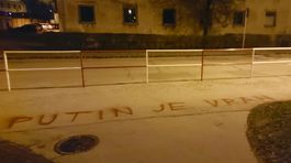 Košice, pamätník, pomaľovaný