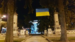 Košice, pamätník, vlajka Ukrajiny