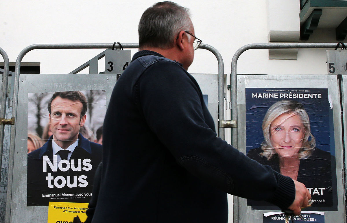 Emmanuel Macron/ Marine Le Penová /