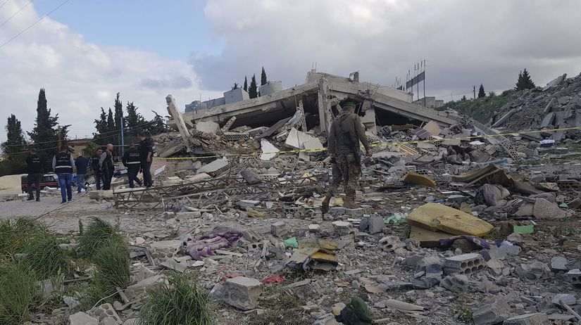 libanon výbuch explózia ruiny