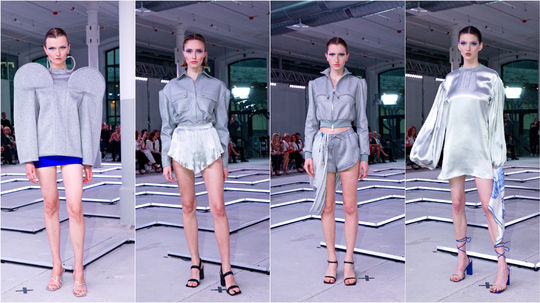 Modelky v kreáciách z kolekcie CONCRÉTE od...