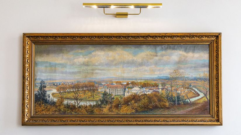 Historický pohľad na Thermiu na obraze v...