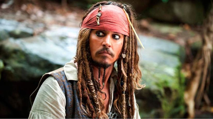Johnny Depp, Jack Sparrow, Pirati z Karibiku