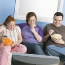 obezita, tučnota, nadváha, diéta, strava, televízor, rodina, tučná rodina