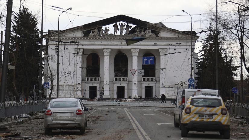 ukrajina Mariupol divadlo