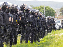 futbal, finále SP, Slovan, Trnava, fanúšik, polícia,