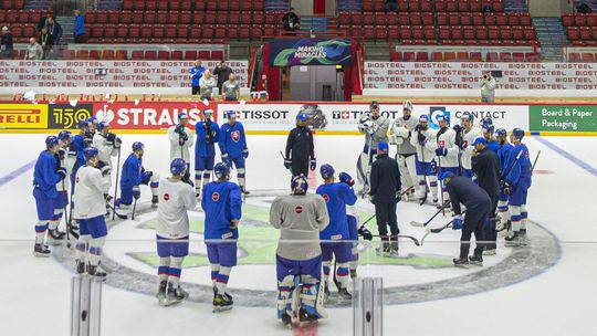 Fínsko MS2022 Hokej A Slovensko tréning