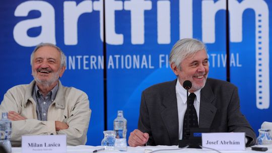 Milan Lasica (vľavo) a český herec Josef...