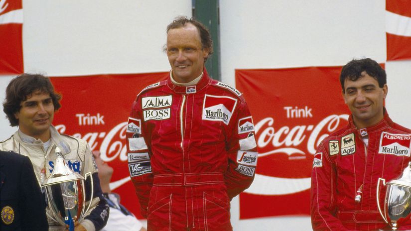 Niki Lauda z majstrovskej sezóny 1984 v tíme...
