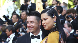 Producent Andre Lemmers a jeho tehotná partnerka - topmodelka Adriana Lima.