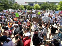 USA Texas streľba protest