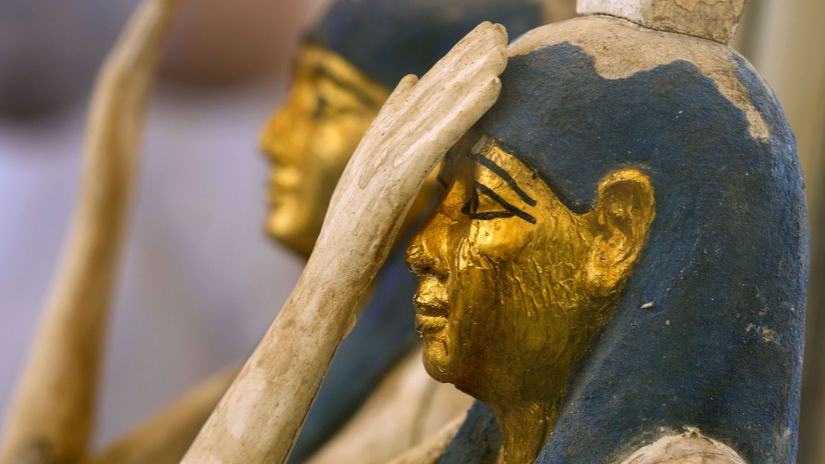 Egypt Sakkára pohrebisko sarkofágy