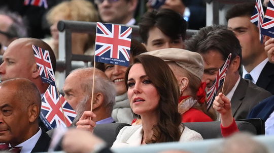 Vojvodkyňa Kate v hľadisku počas koncertu,...