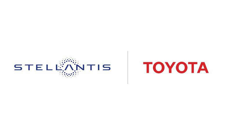 Toyota Stellantis logo mock-up