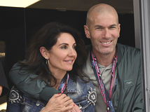 Zinedine Zidane s manželkou Veronique počas nedávnej Veľkej ceny Monaka vo formule 1.