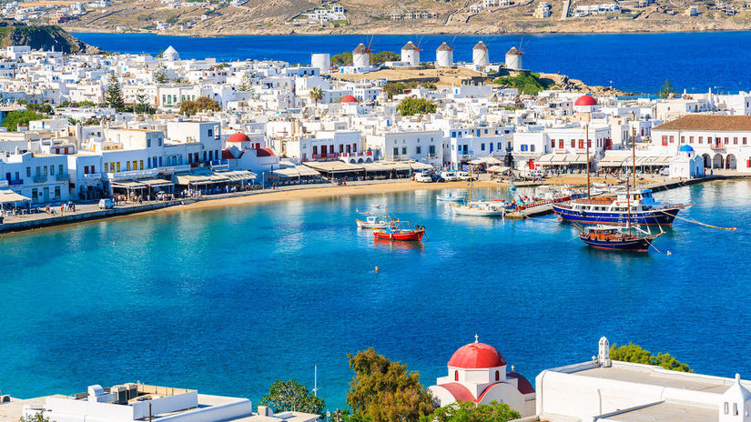Ostrov Mykonos je známy aj ako grécky párty...