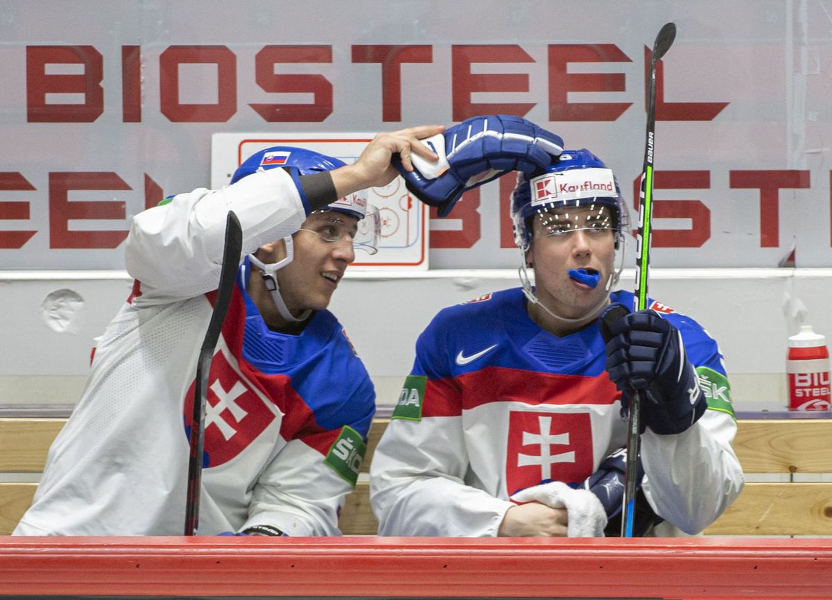 Šimon Nemec a Martin Fehérváry na MS 2022.