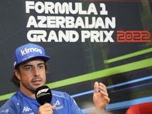 Fernando Alonso pred VC Azerbajdžanu.