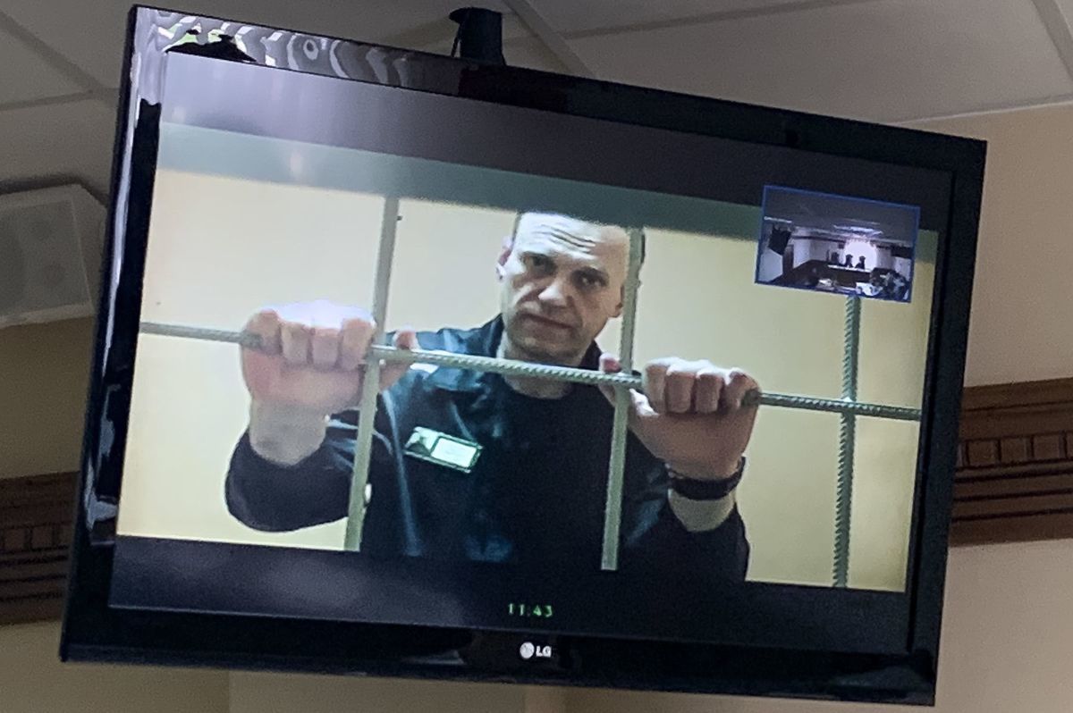 Ruský opozičný líder Alexej Navaľnyj na zábere...