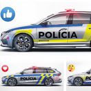 policajné autá, nové farby