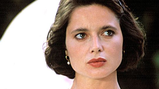 Herečka Isabella Rossellini na zábere z filmu...