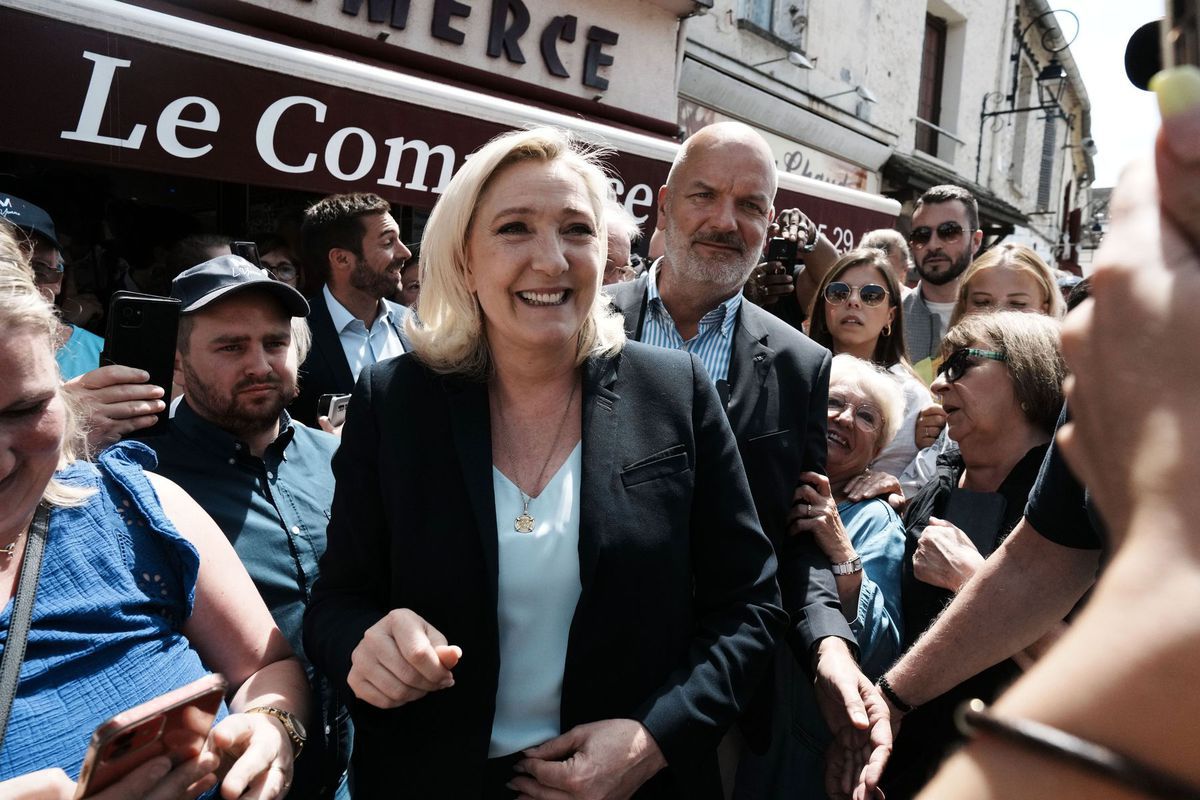 Le bloc centriste du président français...