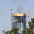 Bratislava požiar Eurovea Tower