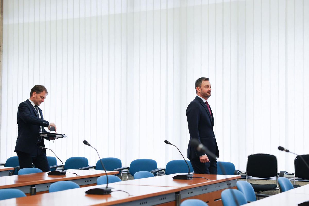 Igor Matovič (vľavo) a Eduard Heger
