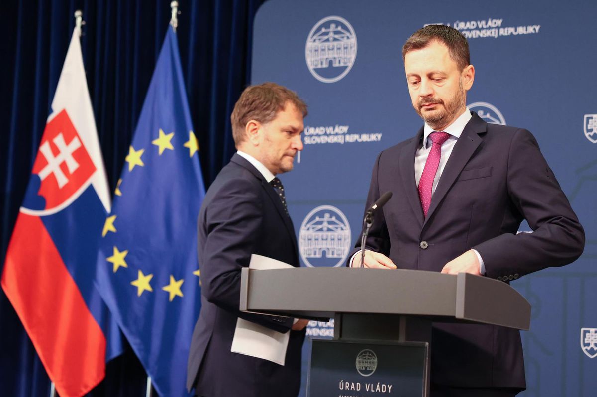 Igor Matovič (vľavo) a Eduard Heger