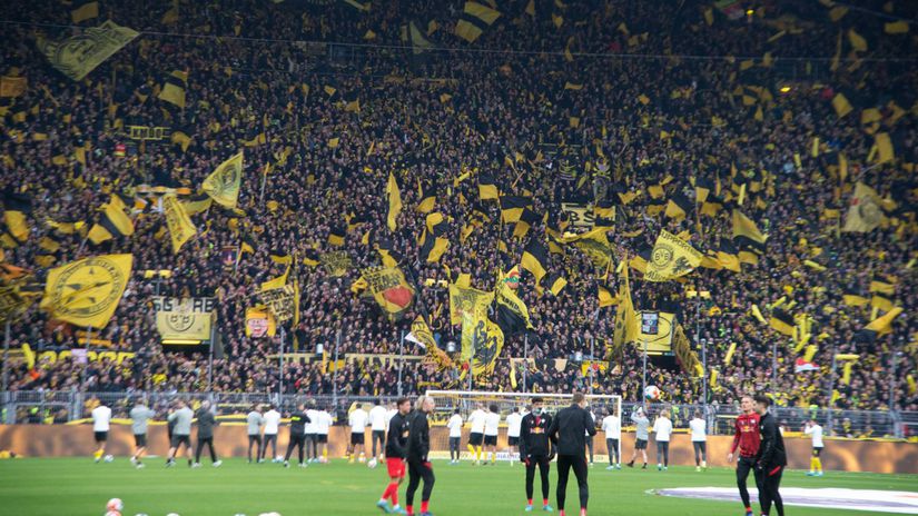 Fanúšikovia Borussie Dortmund.