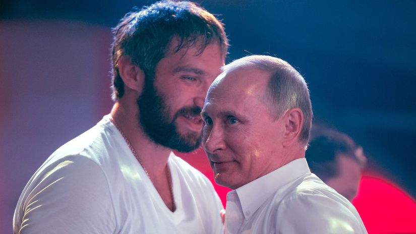 Alexander Ovečkin a ruský prezident Vladimir...
