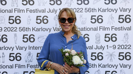 Herečka a bývalá prvá dáma Česka Dagmar Havlová...