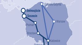 mapa poľské prístavy more štetín TEN-T doprava
