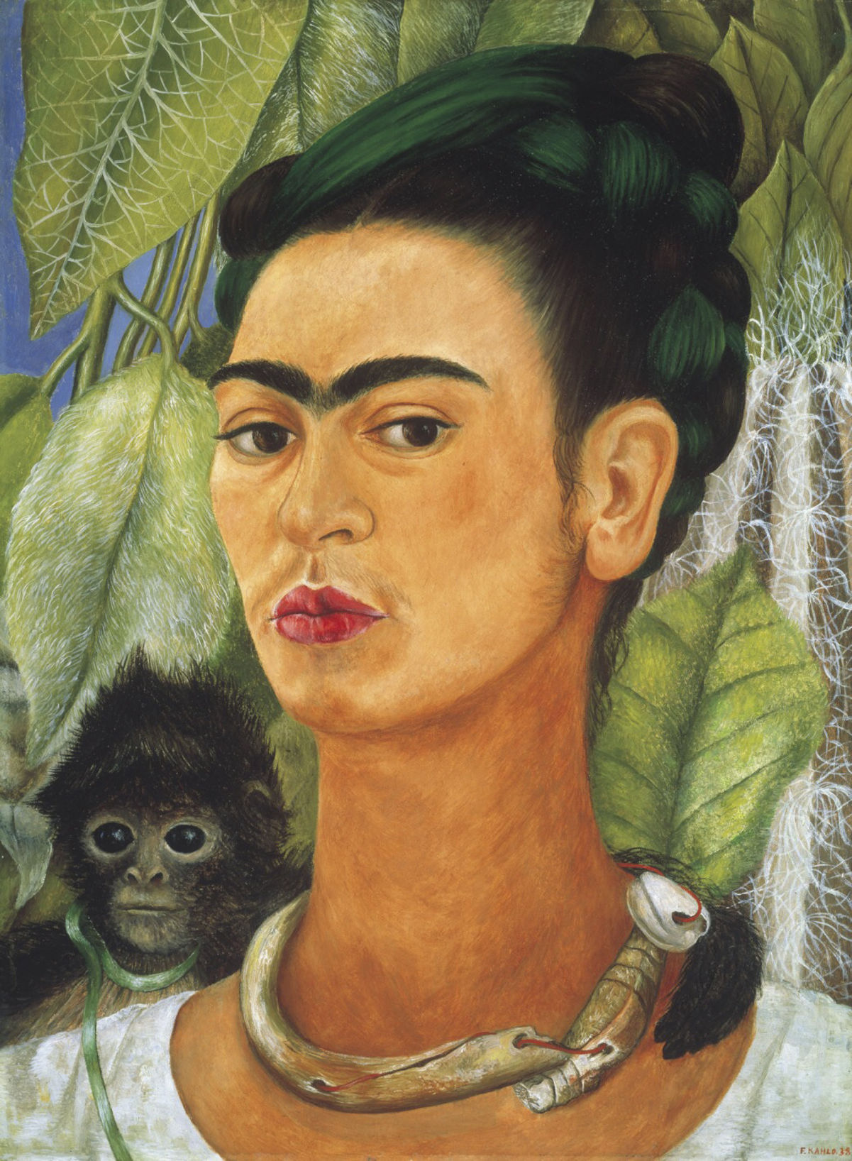 Frida Kahlo: Autoportrét s opicou