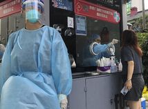 čína sanghaj koronavírus testovanie