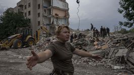Ukrajina Rusko konflikt vojna Časiv Jar útok budova obete uaru