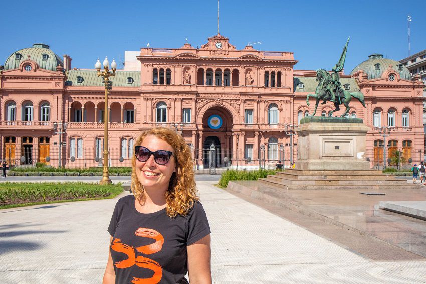 Casa Rosada je neprehliadnuteľný ružový...