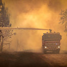 Francúzsko požiar hasiči oheň dym
