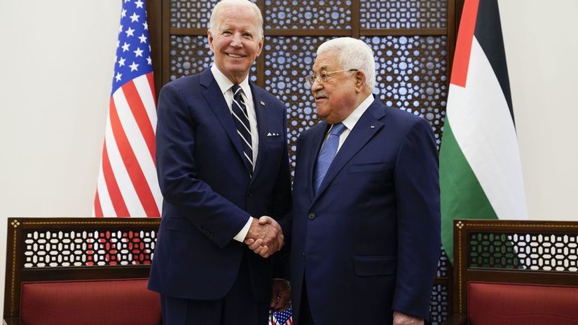 Izrael Palestínčania USA Biden Abbás stretnutie