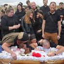 Ukrajina Rusko Vinnycia Liza pohreb