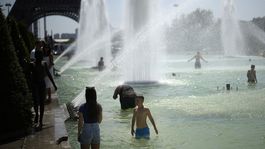 francúzsko fontána leto horúčavy