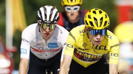 Jonas Vingegaard a Tadej Pogačar.