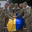 Ukrajina, Kyjev, pohreb
